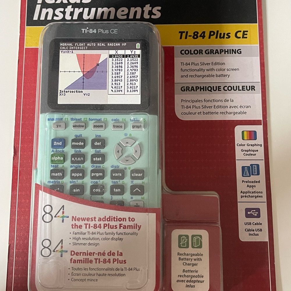 Texas Instruments Graphing Calculator Green
